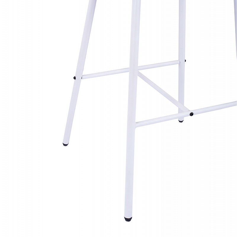 ΣΚΑΜΠΟ BROGAN ΜΕ ΜΕΤΑΛΛΙΚΟ ΣΚΕΛΕΤΟ ΚΑΙ ΣΧΟΙΝΙ ΛΕΥΚΟ HM5714.03 46x54x101 εκ.