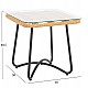 ΤΡΑΠΕΖΙ ΜΕΤΑΛΛΙΚΟ GERRY HM5717 ΜΕ WICKER ΜΠΕΖ 50x50x48,5 εκ. ΤΡΑΠΕΖΙ ΜΕΤΑΛΛΙΚΟ GERRY HM5717 ΜΕ WICKER ΜΠΕΖ 50x50x48,5 εκ.