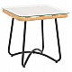 ΤΡΑΠΕΖΙ ΜΕΤΑΛΛΙΚΟ GERRY HM5717 ΜΕ WICKER ΜΠΕΖ 50x50x48,5 εκ. ΤΡΑΠΕΖΙ ΜΕΤΑΛΛΙΚΟ GERRY HM5717 ΜΕ WICKER ΜΠΕΖ 50x50x48,5 εκ.