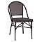 ΚΑΡΕΚΛΑ PRETORIA ΜΕΤΑΛΛΙΚΗ BAMBOO LOOK ΚΑΦΕ HM5718 54x62x89 εκ.