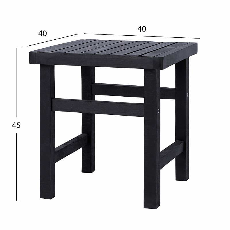 ΣΚΑΜΠΩ-ΤΡΑΠΕΖΑΚΙ ΜΑΥΡΟ KOLI 40Χ40X45Υ εκ. HM289.04 ΣΚΑΜΠΩ-ΤΡΑΠΕΖΑΚΙ ΜΑΥΡΟ KOLI 40Χ40X45Υ εκ. HM289.04