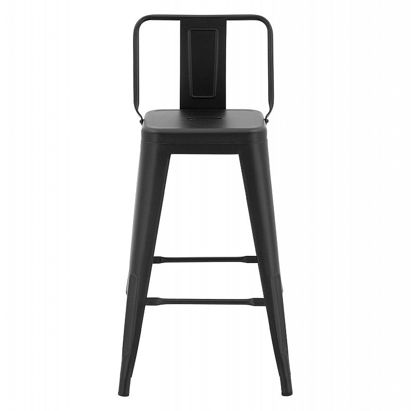 ΣΚΑΜΠΟ ΜΕΣΑΙΟΥ ΥΨΟΥΣ ΜΕΤΑΛΛΙΚΟ MELITA ΜΕ ΠΛΑΤΗ ΣΕ ΜΑΥΡΟ ΜΑΤ HM8574.32 42x42x89,5Υ εκ.