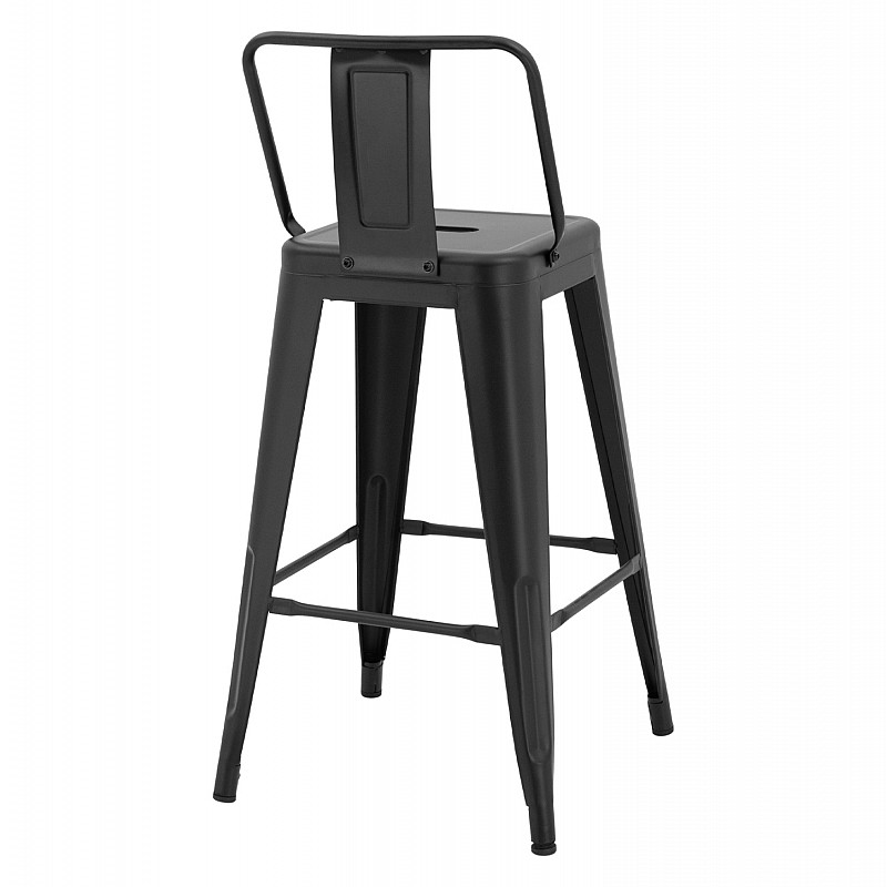 ΣΚΑΜΠΟ ΜΕΣΑΙΟΥ ΥΨΟΥΣ ΜΕΤΑΛΛΙΚΟ MELITA ΜΕ ΠΛΑΤΗ ΣΕ ΜΑΥΡΟ ΜΑΤ HM8574.32 42x42x89,5Υ εκ.