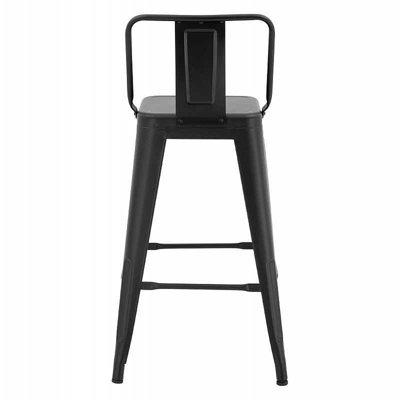 ΣΚΑΜΠΟ ΜΕΣΑΙΟΥ ΥΨΟΥΣ ΜΕΤΑΛΛΙΚΟ MELITA ΜΕ ΠΛΑΤΗ ΣΕ ΜΑΥΡΟ ΜΑΤ HM8574.32 42x42x89,5Υ εκ.