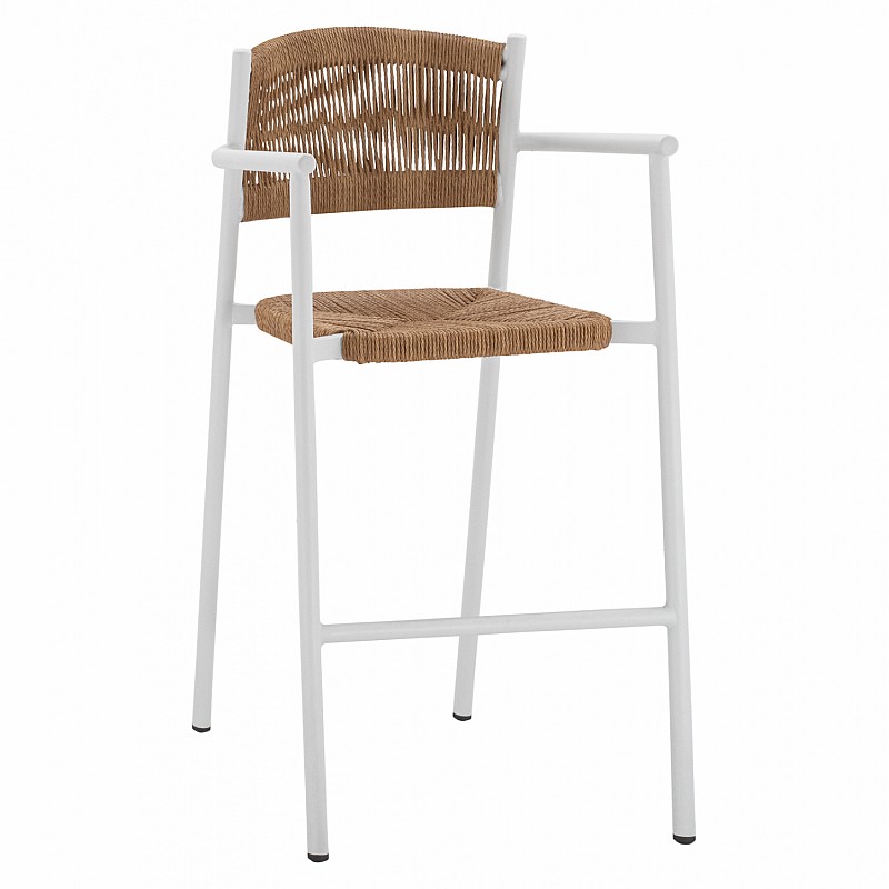 ΣΚΑΜΠΟ ΑΛΟΥΜΙΝΙΟΥ ΛΕΥΚΟ ΜΕ ΣΧΟΙΝΙ ΡΕ ΜΠΕΖ HM5785.01 56x59x107 εκ.