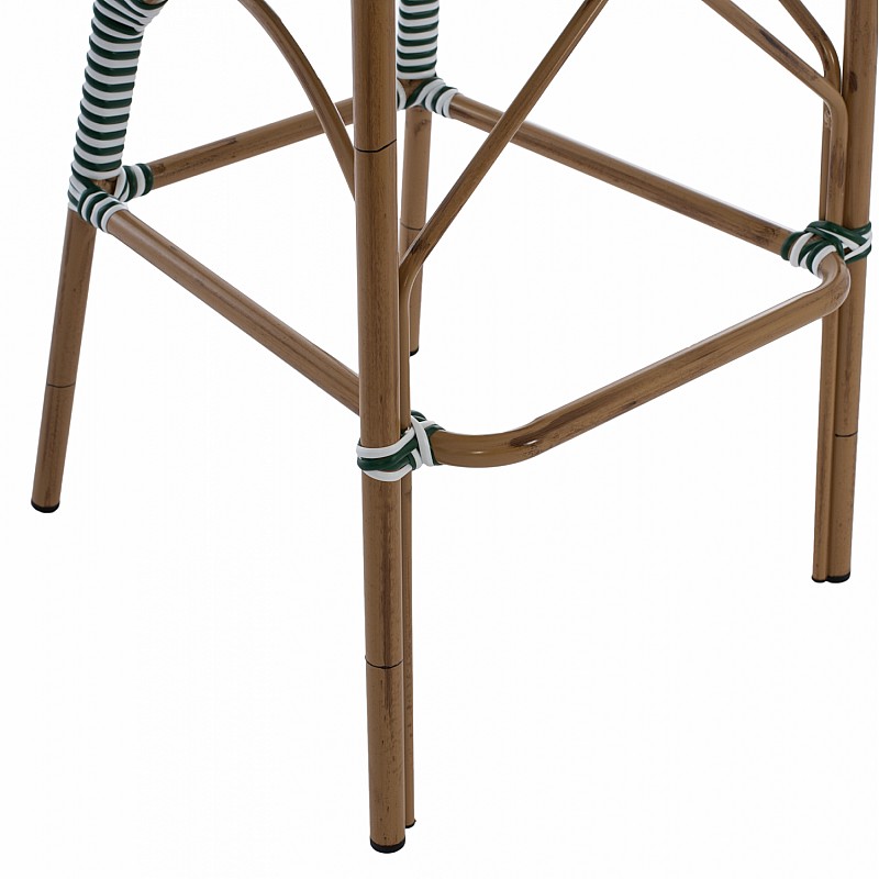 ΣΚΑΜΠΟ ΑΛΟΥΜΙΝΙΟΥ BAMBOO LOOK ΜΕ WICKER ΠΡΑΣΙΝΟ ΛΕΥΚΟ HM5794.01 56x60x126 εκ. ΣΚΑΜΠΟ ΑΛΟΥΜΙΝΙΟΥ BAMBOO LOOK ΜΕ WICKER ΠΡΑΣΙΝΟ ΛΕΥΚΟ HM5794.01 56x60x126 εκ.