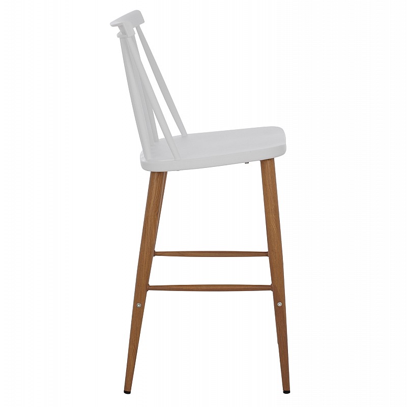 ΣΚΑΜΠΟ ΜΠΑΡ VANESSA HM9300.01 ΛΕΥΚΟ ΜΕΣΑΙΟΥ ΥΨΟΥΣ 43x45x97Υεκ.