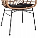 ΠΟΛΥΘΡΟΝΑ ΕΠΑΓΓΕΛΜΑΤΙΚΗ ΜΑΥΡΟ ΜΕΤΑΛΛΟ RATTAN ΜΠΕΖ & ΜΑΞΙΛΑΡΙ HM5864.01 58,5x60,5x80 εκ.