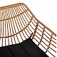 ΠΟΛΥΘΡΟΝΑ ΕΠΑΓΓΕΛΜΑΤΙΚΗ ΜΑΥΡΟ ΜΕΤΑΛΛΟ RATTAN ΜΠΕΖ & ΜΑΞΙΛΑΡΙ HM5864.01 58,5x60,5x80 εκ.