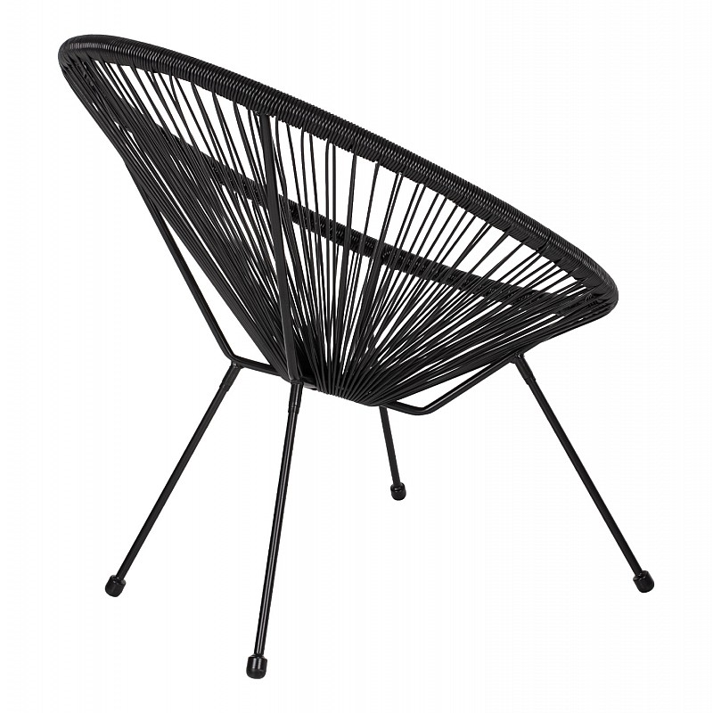 ΠΟΛΥΘΡΟΝΑ ΤΥΠΟΥ ΦΩΛΙΑ ΜΕΤΑΛΛΙΚΗ ACAPULCO ΜΑΥΡΗ ΜΕ ΜΑΥΡΟ P.E.RATTAN HM5872.01 70x73x79 εκ. ΠΟΛΥΘΡΟΝΑ ΤΥΠΟΥ ΦΩΛΙΑ ΜΕΤΑΛΛΙΚΗ ACAPULCO ΜΑΥΡΗ ΜΕ ΜΑΥΡΟ P.E.RATTAN HM5872.01 70x73x79 εκ.