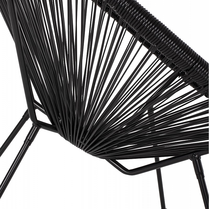 ΠΟΛΥΘΡΟΝΑ ΤΥΠΟΥ ΦΩΛΙΑ ΜΕΤΑΛΛΙΚΗ ACAPULCO ΜΑΥΡΗ ΜΕ ΜΑΥΡΟ P.E.RATTAN HM5872.01 70x73x79 εκ. ΠΟΛΥΘΡΟΝΑ ΤΥΠΟΥ ΦΩΛΙΑ ΜΕΤΑΛΛΙΚΗ ACAPULCO ΜΑΥΡΗ ΜΕ ΜΑΥΡΟ P.E.RATTAN HM5872.01 70x73x79 εκ.