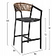 ΣΚΑΜΠΟ ΑΛΟΥΜΙΝΙΟΥ ΜΕ ΜΠΡΑΤΣΑ ΑΝΘΡΑΚΙ PE RATTAN TEXTLINE 56x58x105Y εκ.HM5892.01 ΣΚΑΜΠΟ ΑΛΟΥΜΙΝΙΟΥ ΜΕ ΜΠΡΑΤΣΑ ΑΝΘΡΑΚΙ PE RATTAN TEXTLINE 56x58x105Y εκ.HM5892.01
