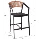ΣΚΑΜΠΟ ΑΛΟΥΜΙΝΙΟΥ HM5892.15 ΜΕΣΑΙΟΥ ΥΨΟΥΣ RATTAN & TEXTLINE ΜΑΥΡΟ ΜΠΕΖ 55x56,5x99Υ ΣΚΑΜΠΟ ΑΛΟΥΜΙΝΙΟΥ HM5892.15 ΜΕΣΑΙΟΥ ΥΨΟΥΣ RATTAN & TEXTLINE ΜΑΥΡΟ ΜΠΕΖ 55x56,5x99Υ