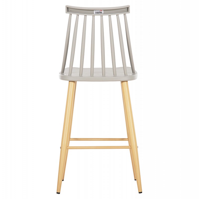 ΣΚΑΜΠΟ ΜΠΑΡ ΜΕΣ.ΥΨΟΥΣ VANESSA HM9300.10 ΠΟΛΥΠΡΟΠ. ΓΚΡΙ & ΜΕΤΑΛΛΟ ΦΥΣΙΚΟ 45x48x96Υεκ.