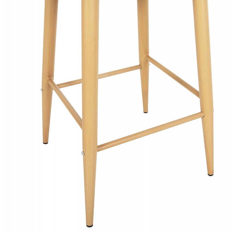 ΣΚΑΜΠΟ ΜΠΑΡ ΜΕΣ.ΥΨΟΥΣ VANESSA HM9300.10 ΠΟΛΥΠΡΟΠ. ΓΚΡΙ & ΜΕΤΑΛΛΟ ΦΥΣΙΚΟ 45x48x96Υεκ.