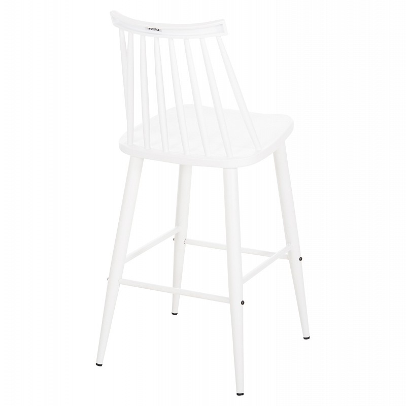 ΣΚΑΜΠΟ ΜΠΑΡ ΜΕΣΑΙΟΥ ΥΨΟΥΣ VANESSA HM9300.11 ΠΟΛΥΠΡΟΠΥΛΕΝΙΟ & ΜΕΤΑΛΛΟ-ΛΕΥΚΟ 45,5x46x97Υεκ