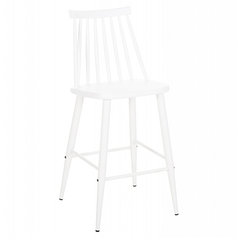 ΣΚΑΜΠΟ ΜΠΑΡ ΜΕΣΑΙΟΥ ΥΨΟΥΣ VANESSA HM9300.11 ΠΟΛΥΠΡΟΠΥΛΕΝΙΟ & ΜΕΤΑΛΛΟ-ΛΕΥΚΟ 45,5x46x97Υεκ