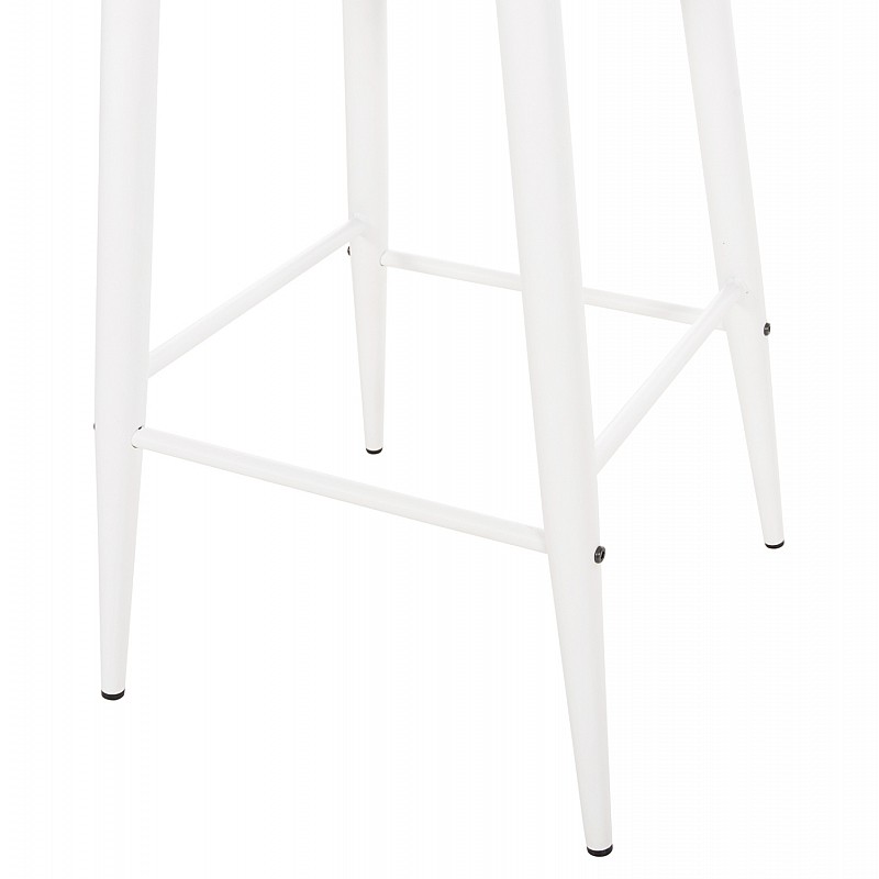 ΣΚΑΜΠΟ ΜΠΑΡ ΜΕΣΑΙΟΥ ΥΨΟΥΣ VANESSA HM9300.11 ΠΟΛΥΠΡΟΠΥΛΕΝΙΟ & ΜΕΤΑΛΛΟ-ΛΕΥΚΟ 45,5x46x97Υεκ