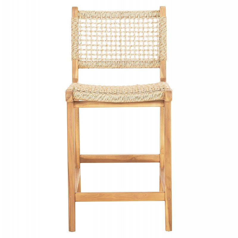 ΣΚΑΜΠΟ ΜΠΑΡ ΜΕ ΠΛΑΤΗ NESHA HM9381.11 ΞΥΛΟ ΤΕΑΚ & ΣΧΟΙΝΙ VIRO VIRO 46x48,5x96Υεκ.