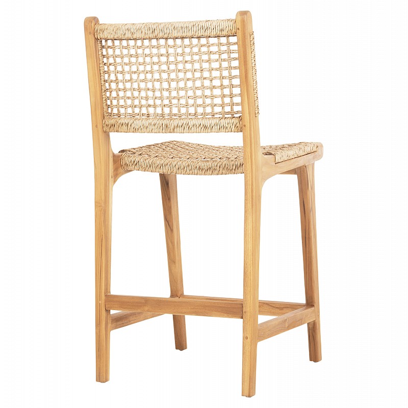 ΣΚΑΜΠΟ ΜΠΑΡ ΜΕ ΠΛΑΤΗ NESHA HM9381.11 ΞΥΛΟ ΤΕΑΚ & ΣΧΟΙΝΙ VIRO VIRO 46x48,5x96Υεκ.