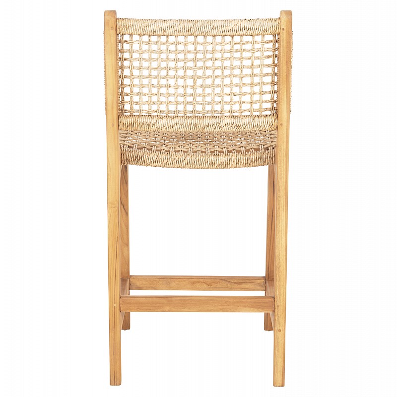 ΣΚΑΜΠΟ ΜΠΑΡ ΜΕ ΠΛΑΤΗ NESHA HM9381.11 ΞΥΛΟ ΤΕΑΚ & ΣΧΟΙΝΙ VIRO VIRO 46x48,5x96Υεκ.