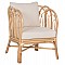 ΠΟΛΥΘΡΟΝΑ ESTOR HM9817 RATTAN ΣΕ ΦΥΣΙΚΟ-ΛΕΥΚΟ ΜΑΞΙΛΑΡΙ 78x75x92Υ εκ.