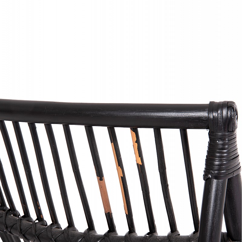 ΠΟΛΥΘΡΟΝΑ GRINN HM9815.02 ΡΑΒΔΟΙ RATTAN ΣΕ ΜΑΥΡΟ--Β' ΔΙΑΛΟΓΗΣ 56,5x73,5x79,5Υεκ.