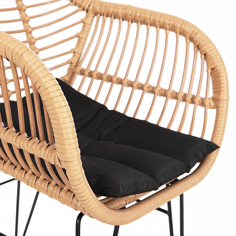 ΠΟΛΥΘΡΟΝΑ ΜΕ ΜΑΞΙΛΑΡΙ ΜΕΤΑΛΛΙΚΗ ALLEGRA HM5450.31 ΜΕ WICKER ΜΠΕΖ 58x59x82Υ ΠΟΛΥΘΡΟΝΑ ΜΕ ΜΑΞΙΛΑΡΙ ΜΕΤΑΛΛΙΚΗ ALLEGRA HM5450.31 ΜΕ WICKER ΜΠΕΖ 58x59x82Υ