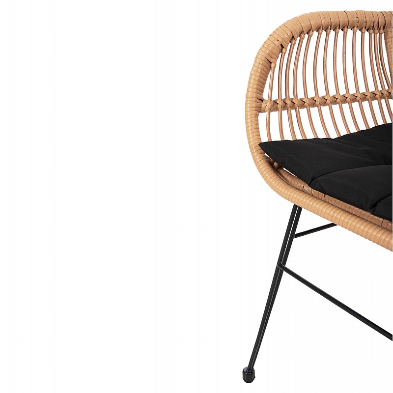 ΠΟΛΥΘΡΟΝΑ ΜΕ ΜΑΞΙΛΑΡΙ ΜΕΤΑΛΛΙΚΗ ALLEGRA HM5450.31 ΜΕ WICKER ΜΠΕΖ 58x59x82Υ ΠΟΛΥΘΡΟΝΑ ΜΕ ΜΑΞΙΛΑΡΙ ΜΕΤΑΛΛΙΚΗ ALLEGRA HM5450.31 ΜΕ WICKER ΜΠΕΖ 58x59x82Υ