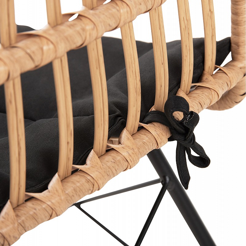 ΚΑΡΕΚΛΑ ΕΞΩΤ.ΧΩΡΟΥ ALLEGRA & ΜΑΞΙΛΑΡΙ HM5451.11 ΜΕΤΑΛΛΟ ΜΑΥΡΟ-ΜΠΕΖ WICKER 52x51.5x83.5Y ΚΑΡΕΚΛΑ ΕΞΩΤ.ΧΩΡΟΥ ALLEGRA & ΜΑΞΙΛΑΡΙ HM5451.11 ΜΕΤΑΛΛΟ ΜΑΥΡΟ-ΜΠΕΖ WICKER 52x51.5x83.5Y