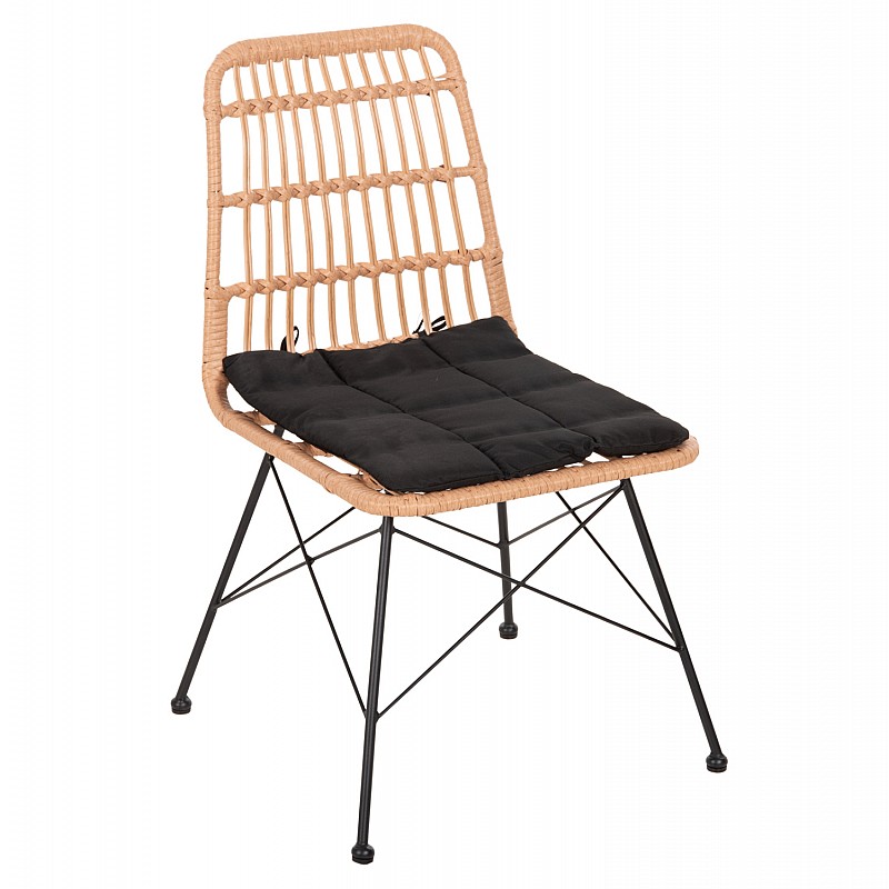 ΚΑΡΕΚΛΑ ΕΞΩΤ.ΧΩΡΟΥ ALLEGRA & ΜΑΞΙΛΑΡΙ HM5451.11 ΜΕΤΑΛΛΟ ΜΑΥΡΟ-ΜΠΕΖ WICKER 52x51.5x83.5Y ΚΑΡΕΚΛΑ ΕΞΩΤ.ΧΩΡΟΥ ALLEGRA & ΜΑΞΙΛΑΡΙ HM5451.11 ΜΕΤΑΛΛΟ ΜΑΥΡΟ-ΜΠΕΖ WICKER 52x51.5x83.5Y