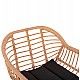 ΣΚΑΜΠΟ ΜΠΑΡ ΨΗΛΟ ALLEGRA HM5640.11 ΜΠΕΖ P.E. RATTAN-ΜΑΥΡΟ ΜΕΤΑΛΛΟ 54x55x108Υεκ.
