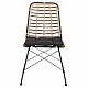 ΚΑΡΕΚΛΑ ΜΕΤΑΛΛΙΚΗ ALLEGRA HM5691.11 WICKER ΜΠΕΖ-ΜΑΥΡΟ 51x54x84Υεκ.