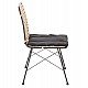 ΚΑΡΕΚΛΑ ΜΕΤΑΛΛΙΚΗ ALLEGRA HM5691.11 WICKER ΜΠΕΖ-ΜΑΥΡΟ 51x54x84Υεκ.