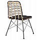 ΚΑΡΕΚΛΑ ΜΕΤΑΛΛΙΚΗ ALLEGRA HM5691.11 WICKER ΜΠΕΖ-ΜΑΥΡΟ 51x54x84Υεκ.
