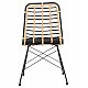 ΚΑΡΕΚΛΑ ΜΕΤΑΛΛΙΚΗ ALLEGRA HM5691.11 WICKER ΜΠΕΖ-ΜΑΥΡΟ 51x54x84Υεκ.