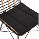 ΚΑΡΕΚΛΑ ΜΕΤΑΛΛΙΚΗ ALLEGRA HM5691.11 WICKER ΜΠΕΖ-ΜΑΥΡΟ 51x54x84Υεκ.