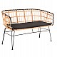 ΠΑΓΚΑΚΙ ΔΙΘΕΣΙΟ ALLEGRA HM5692.11 P.E.RATTAN ΜΠΕΖ-ΜΑΥΡΟΣ ΜΕΤΑΛ.ΣΚΕΛΕΤΟΣ 125x60x77Υεκ ΠΑΓΚΑΚΙ ΔΙΘΕΣΙΟ ALLEGRA HM5692.11 P.E.RATTAN ΜΠΕΖ-ΜΑΥΡΟΣ ΜΕΤΑΛ.ΣΚΕΛΕΤΟΣ 125x60x77Υεκ