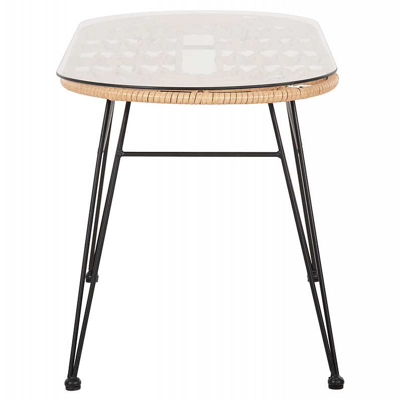ΤΡΑΠΕΖΙ ΟΒΑΛ ΧΑΜΗΛΟ ALLEGRA HM5695.11 ΜΠΕΖ WICKER-ΜΑΥΡΟ ΜΕΤΑΛΛΟ 100x45x51,5Υεκ. ΤΡΑΠΕΖΙ ΟΒΑΛ ΧΑΜΗΛΟ ALLEGRA HM5695.11 ΜΠΕΖ WICKER-ΜΑΥΡΟ ΜΕΤΑΛΛΟ 100x45x51,5Υεκ.