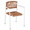 ΠΟΛΥΘΡΟΝΑ ΑΛΟΥΜΙΝΙΟΥ STER HM5786.11 ΛΕΥΚΗ-ΣΥΝΘ.RATTAN ΜΠΕΖ 55,5x53x78Υεκ.