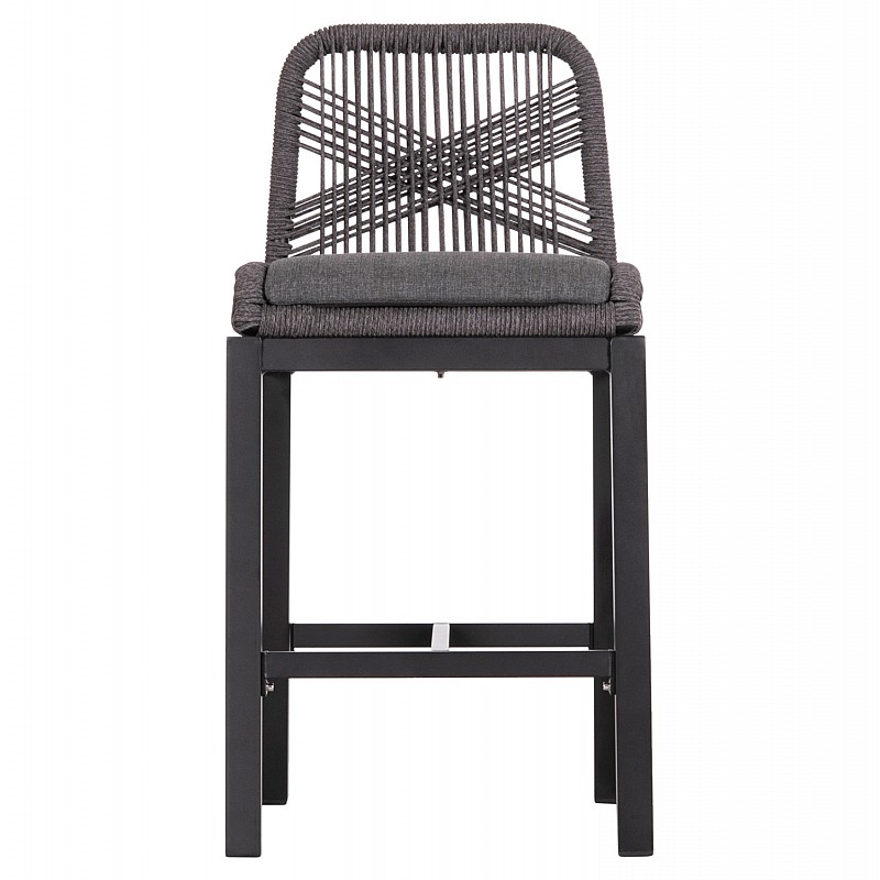 ΣΚΑΜΠΟ ΜΠΑΡ ΜΕΣ.ΥΨΟΥΣ HOWARD HM5791.23 ΜΑΥΡΟ ΑΛΟΥΜΙΝΙΟ--ΓΚΡΙ ΣΧΟΙΝΙ 47,5x55x94,5Υεκ.