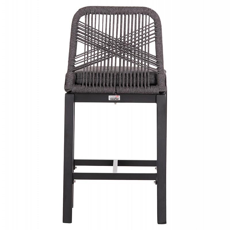 ΣΚΑΜΠΟ ΜΠΑΡ ΜΕΣ.ΥΨΟΥΣ HOWARD HM5791.23 ΜΑΥΡΟ ΑΛΟΥΜΙΝΙΟ--ΓΚΡΙ ΣΧΟΙΝΙ 47,5x55x94,5Υεκ.