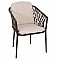 ΠΟΛΥΘΡΟΝΑ ΑΛΟΥΜΙΝΙΟΥ BOLLY HM6080 ΚΑΦΕ-ΣΥΝΘ.RATTAN ΚΑΦΕ-ΜΠΕΖ ΜΑΞΙΛΑΡΙΑ 58,5x67x86Υεκ