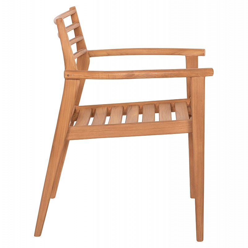 ΠΟΛΥΘΡΟΝΑ MOOSEN HM9936 ΜΑΣΙΦ ΞΥΛΟ TEAK ΣΕ ΦΥΣΙΚΟ 59x60x78,5Υ