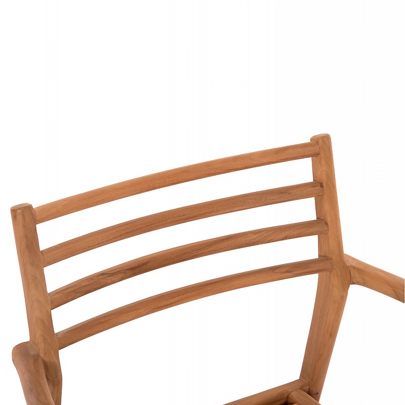 ΠΟΛΥΘΡΟΝΑ MOOSEN HM9936 ΜΑΣΙΦ ΞΥΛΟ TEAK ΣΕ ΦΥΣΙΚΟ 59x60x78,5Υ