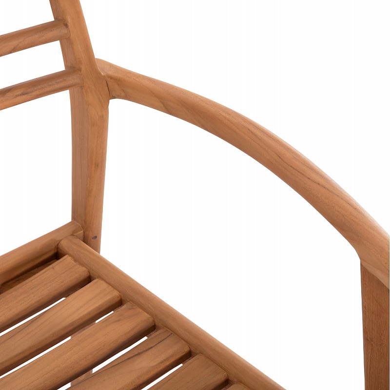 ΠΟΛΥΘΡΟΝΑ MOOSEN HM9936 ΜΑΣΙΦ ΞΥΛΟ TEAK ΣΕ ΦΥΣΙΚΟ 59x60x78,5Υ