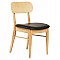KΑΡΕΚΛΑ ΤΡΑΠΕΖΑΡΙΑΣ SEKOR HM9945.01 RUBBERWOOD-ΜΑΥΡΟ PU 50x50x80Υεκ.
