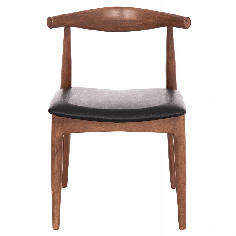 KΑΡΕΚΛΑ ΤΡΑΠΕΖΑΡΙΑΣ ALOR HM9947.03 RUBBERWOOD ΚΑΡΥΔΙ-ΜΑΥΡΟ PU 55x51x75Υεκ