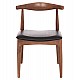 KΑΡΕΚΛΑ ΤΡΑΠΕΖΑΡΙΑΣ ALOR HM9947.03 RUBBERWOOD ΚΑΡΥΔΙ-ΜΑΥΡΟ PU 55x51x75Υεκ