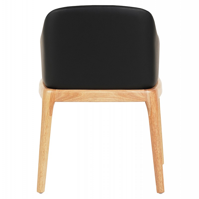 ΠΟΛΥΘΡΟΝΑ ΤΡΑΠΕΖΑΡΙΑΣ FURLAN HM9949.01 RUBBERWOOD ΣΕ ΟΑΚ-ΜΑΥΡΟ PU 54,5x58x78Υεκ.